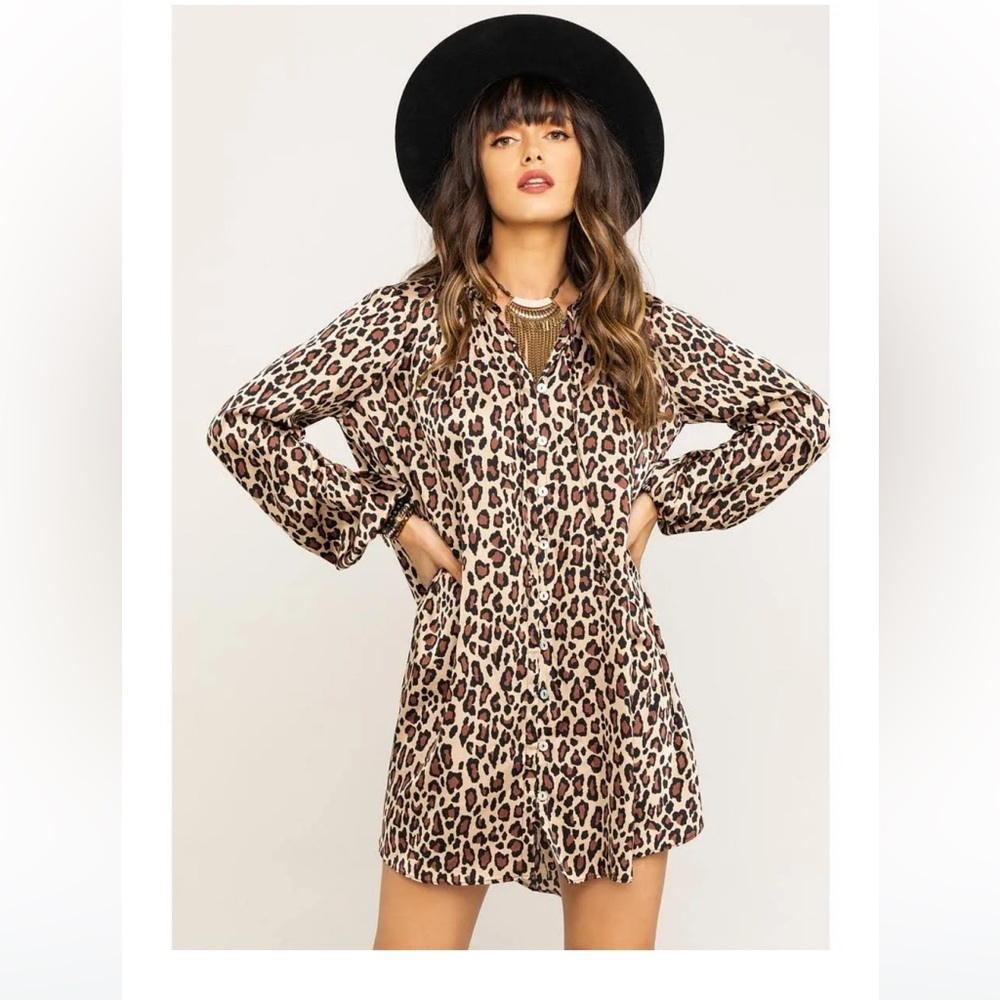Show Me Your Mumu McKenna Cheetah Fever Dress Size XS